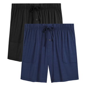 Soft Comfortable <strong>Mens</strong> Bamboo <strong>Sleeping</strong> Shorts Custom Pajama Bottoms Night Pj <strong>Lounge</strong> Pants for <strong>Men</strong> - Product Image 3