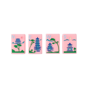 Nuevo Juego de Mahjong Americano Personalizado de Lujo, Portátil, Moderno, de Acrílico, con 160 Fichas Grabadas, 1.26*0.99*0.63 Pulgadas - Product Image 4