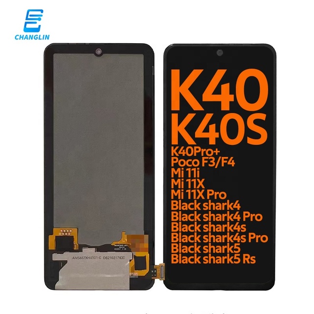 High Quality Lcd Supplier Wholesale Mobile Phone LCDs Part Repair for Xiao Redmi K40 K40S Screen Replacement Oled Original