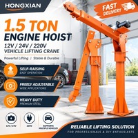 Mini-grue de levage montée sur véhicule, palan électrique 12V 24V pour camion, grue électrique à flèche de 1,5 tonne pour usage domestique