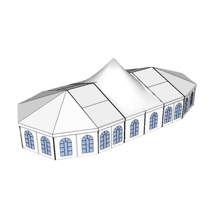 Carpa Poligonal Extensible con Estructura de Aleación de Aluminio, Tela de Poliéster Impermeable, Apertura Rápida, para Bodas y Fiestas en las Cuatro Estaciones - Product Image 1