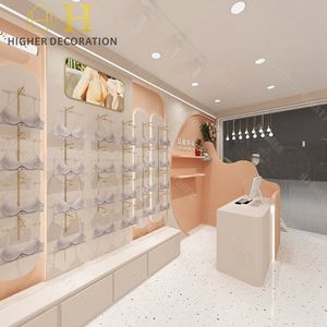 Présentoir personnalisé de haute qualité pour <span class=keywords><strong>sous</strong></span>-vêtements et soutiens-gorge Étagère de présentation de vêtements pour magasin de détail - Product Image 1