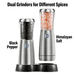 Portable Stainless Steel Large Capacity Automatic <b>Pepper</b> Mill Housewarming Gift for Home Chef - Product Image 5