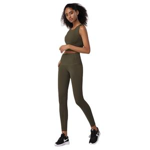 CK1227 Set Sportivo da Donna con Reggiseno Sportivo in Nylon e Leggings per Fitness, Yoga, Palestra e Corsa - Product Image 2