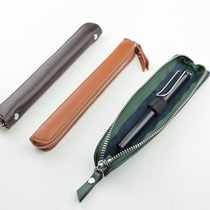 Estuche portátil para lápices de estilo coreano, estuche simple y moderno, bolsa redonda de color sólido para guardar lápices. - Product Image 2