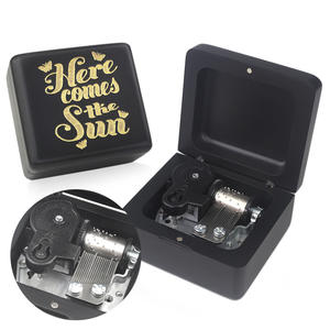 Caja de música de madera negra, juego de películas, Melody Popular, Música Creativa, regalo, venta al por mayor - Product Image 1