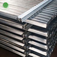 Clôture de grilles en acier antirouille galvanisé pour limite fixée au mur