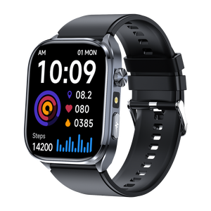 Montre connectée ECG ET572 pour la surveillance <span class=keywords><strong>de</strong></span> la santé, suivi <span class=keywords><strong>de</strong></span> la forme physique, suivi du sommeil, moniteur <span class=keywords><strong>de</strong></span> fréquence <span class=keywords><strong>cardiaque</strong></span> IP67, écran AMOLED, autonomie <span class=keywords><strong>de</strong></span> 5 à 10 jours - Product Image 4