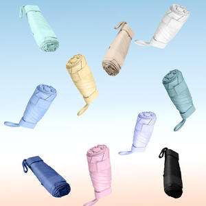 Mini <b>Pocket</b> Umbrella 5 Folding Sun Rain Umbrella UV Protection Capsule Parasol Portable Travel Gift - Product Image 1