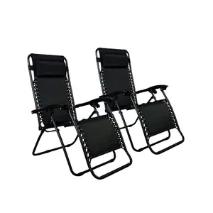 零重力椅子案例 (2) 黑色休息室天井椅子室外庭院海滩游泳池