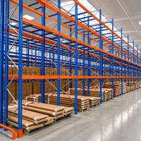Étagère de stockage sélective en acier Q235B, rayonnage à poutres réglable pour entrepôt