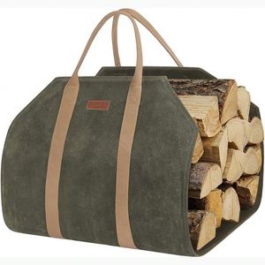 Free Sample Large, sturdy, factory-made log carrier bag for <b>fireplaces</b>, wood stoves, and <b>accessories</b> - Product Image 1