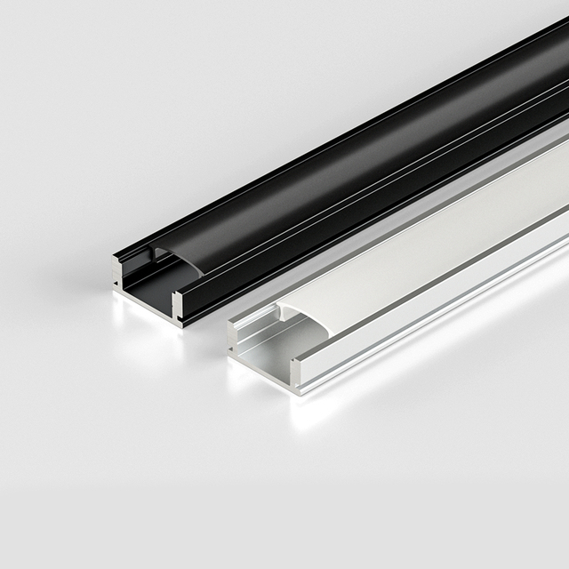 U Shaped ≤12Mm Width Aluminum Cob Smd Series LED Strip Channel Diffuser Profile