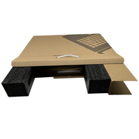 Boîte en carton ondulé en matériaux recyclés Boîtes personnalisées pour ordinateurs portables Boîte d'expédition de luxe pour ordinateur portable avec insert en mousse