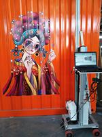 Impresora de grafiti de pared Vertical 3D, máquina de dibujo colorida de pared automática, impresora de pared portátil automática