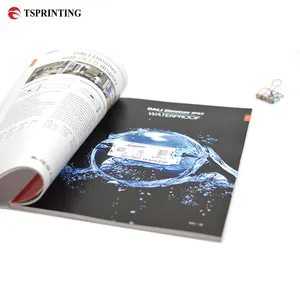 Free Samples Eco Friendly Magazine Printing Custom Perfect Binding Paperback Soft Cover Catalogue Booklet Brochure Book Printing