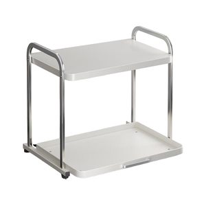 Estante Metálico Extraíble para Horno de Microondas, Estante para Arrocera de Cocina, Estante Multifuncional para Electrodomésticos de Encimera - Product Image 1
