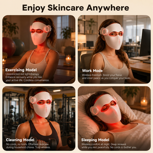 Masque facial sans fil à commande vocale IA pour le traitement de l'acné et l'éclat de la peau à <span class=keywords><strong>domicile</strong></span>, fabriqué par un fabricant d'appareils de beauté, en silicone 5D - Product Image 6