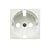 Tapa ancha blanca para 2p + ttl, resistente, fácil instalación, ideal para terminaciones eléctricas en interiores. - Product Image 1