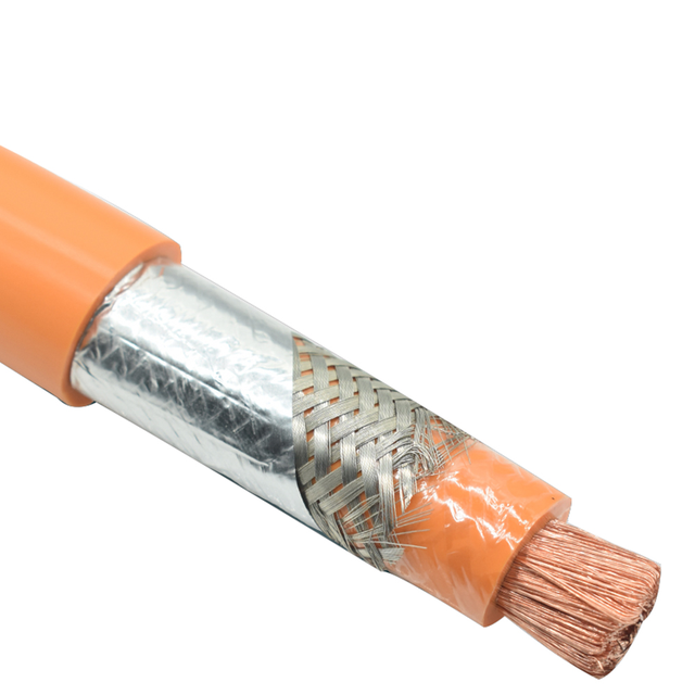 Electric Vehicle Charging Cable 25mm Orange 1500V Double Insulated High Voltage Shielded Resistance Oil 100m VERIBEST EVRP