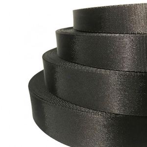 25 38 50 mm Straps Band Imitation Nylon <b>Webbing</b> Polyester Microgroove <b>Webbing</b> for Poly PES Car Safety Belt Seatbelt <b>Webbing</b> - Product Image 5