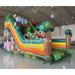 2026 Outdoor Cartoon Inflatable <b>Slide</b> Cartoon Theme Inflatable Dry <b>Slide</b> Children's Bouncing <b>Slide</b> - Product Image 2