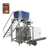Machine d'emballage de poudre de café 3 en 1 en acier inoxydable, remplissage et scellage automatiques de sachets verticaux, fonctionnement facile