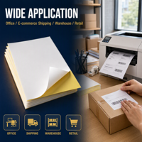 Étiquettes adhésives A4 non-déshydratantes, papier kraft brillant/semi-mat, imprimables au laser et à jet d'encre, personnalisables, autocollants pour boîtes