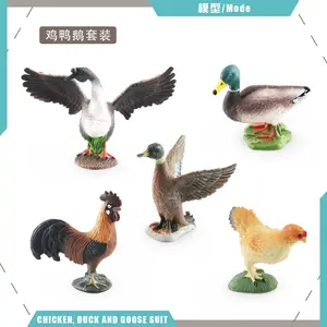 Hy-simülasyon çiftlik kanatlı tavuk ördek kaz modeli çocuk bilim eğitim biliş horoz yeşilbaş dekorasyon
