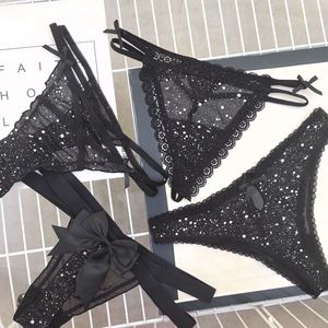 Tanga de Diseño con Diseño de Cielo Estrellado para Mujer, Elástica, de Tiro Bajo, con Espalda Cruzada y Aberturas, Cómoda, Ropa Interior de Alta Calidad - Product Image 2