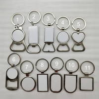 Sublimations-Logo DIY Personalisierter Foto-Sublimations-Schlüsselanhänger Flaschenöffner Metall-Schlüsselkette