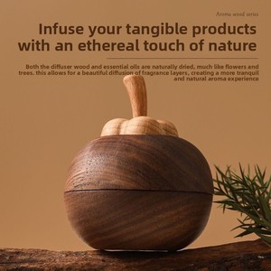 Mangosteen Creative Aromatherapy <b>Diffuser</b> with Black Walnut Solid Wood Fire-free Aromatherapy <b>for</b> Home & Office Use Made China - Product Image 4