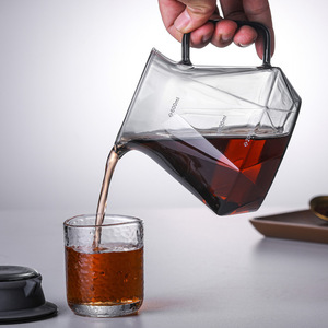 Ensemble de filtres à café en verre Kafei Shi 400 ml 600 ml avec base en bois pour usage domestique - Product Image 2