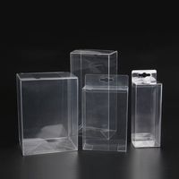 Boîtes d'emballage en plastique PVC transparentes à faible MOQ, boîtes d'emballage de détail en plastique PET RPET hautement transparentes