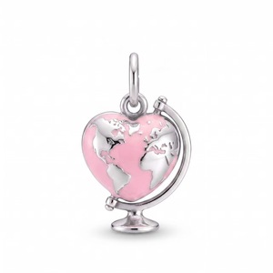 Pendentif de <span class=keywords><strong>voyage</strong></span> et d'aventure en acier inoxydable, accessoire DIY, chaîne de base pour bricolage, placage sous vide à l'intérieur d'un four - Product Image 4