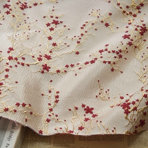 Quatre saisons en relief fil d'or petit carthame <span class=keywords><strong>rigide</strong></span> femme jacquard <span class=keywords><strong>tissu</strong></span> élégant mode - Product Image 5