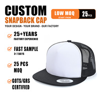 Gorra Snapback de 5 Paneles de Alta Calidad con Visera Plana, Logotipo Personalizado, Malla Trasera Transpirable, Ajustable y con Protección Solar