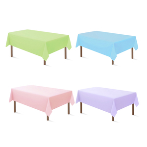 Hình chữ nhật Khăn trải bàn PEVA không thấm nước chống vết bảng vải nhăn miễn phí trang trí bảng bìa cho ăn uống - Product Image 1