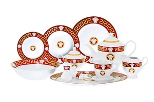 Fourniture d'usine 49 pièces ensemble <span class=keywords><strong>de</strong></span> dîner <span class=keywords><strong>en</strong></span> <span class=keywords><strong>porcelaine</strong></span> <span class=keywords><strong>fine</strong></span>/<span class=keywords><strong>service</strong></span> <span class=keywords><strong>de</strong></span> <span class=keywords><strong>table</strong></span> <span class=keywords><strong>de</strong></span> dîner pour 8 - Product Image 4