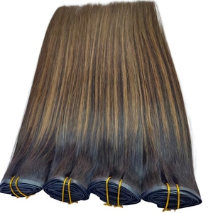 Extensiones de Cabello con Clip de Calidad Lujosa para Venta al por Mayor, 100% Cabello Humano Remy, Cabeza Completa, Color Balayage <span class=keywords><strong>2</strong></span>/<span class=keywords><strong>6</strong></span>/<span class=keywords><strong>2</strong></span> - Product Image 2