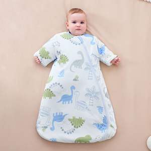 Pyjama pour enfants en polyester épais et chaud à manches longues, respectueux de l'environnement, sacs de couchage pour bébés d'hiver, 55-80 cm - Product Image 2