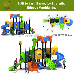 Baihe đại dương trượt loạt Trung Quốc Thiết kế mới công viên giải trí mặt hàng sân chơi ngoài trời thiết bị trẻ em trượt sân chơi - Product Image 4