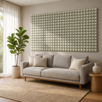 Panneau acoustique en feutre PET 3D personnalisé, multicolore, hexagonal, OEM, panneau mural absorbant le son