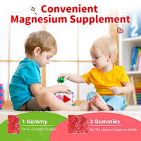 Complément alimentaire pour enfants et adolescents, gommes à mâcher au magnésium apaisantes, vitamine B6 D3, amélioration du sommeil, relaxation, mémoire, immunité