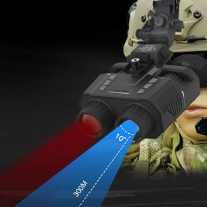 Lunettes de vision nocturne montées sur casque CMOS 1080P Zoom optique 21x-40x 24MP Double écran IP54 Étanche Infrarouge Tactique - Product Image 4