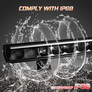 Barra de Luz LED Ámbar DRL de 13 Pulgadas BRTLED para Todoterreno 4x4 UTV 60W de Montaje en Techo para Camiones Polaris RZR - Product Image 4