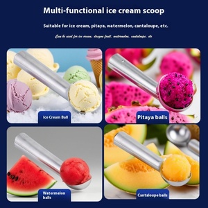 Cuillère à glace portable en alliage d'aluminium pour yaourt, fruits et biscuits, idéale pour la crème glacée dure - Product Image 2