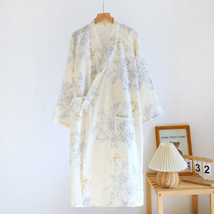 Peignoirs pour femmes 100% coton en gros, respirants et confortables, pyjamas en coton pour filles - Product Image 3