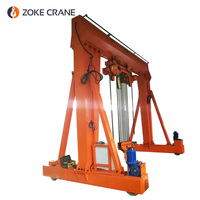 Mini-grue portative électrique mobile de chantier pour levage de charges lourdes (1, 2, 3, 5 tonnes) pour travaux intérieurs et de construction