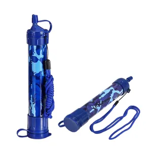 Outdoor survival water-drinking filter straw 99.99% Water Filter Purification Emergency Gear Straw Camping Hiking